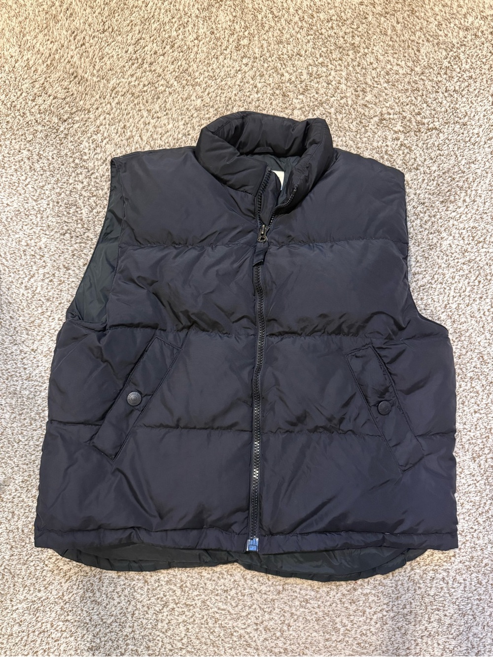 Eddie Bauer vintage goose down vest sz xl extra large black